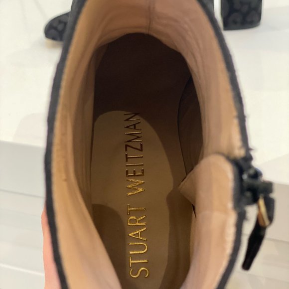 Stuart Weitzman Nirvana AnimalPrint Zip Ankle Booties - Picture 3 of 7